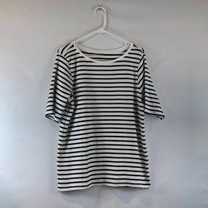 ❤️ Workshop Boatneck Striped Shirt Womens XL